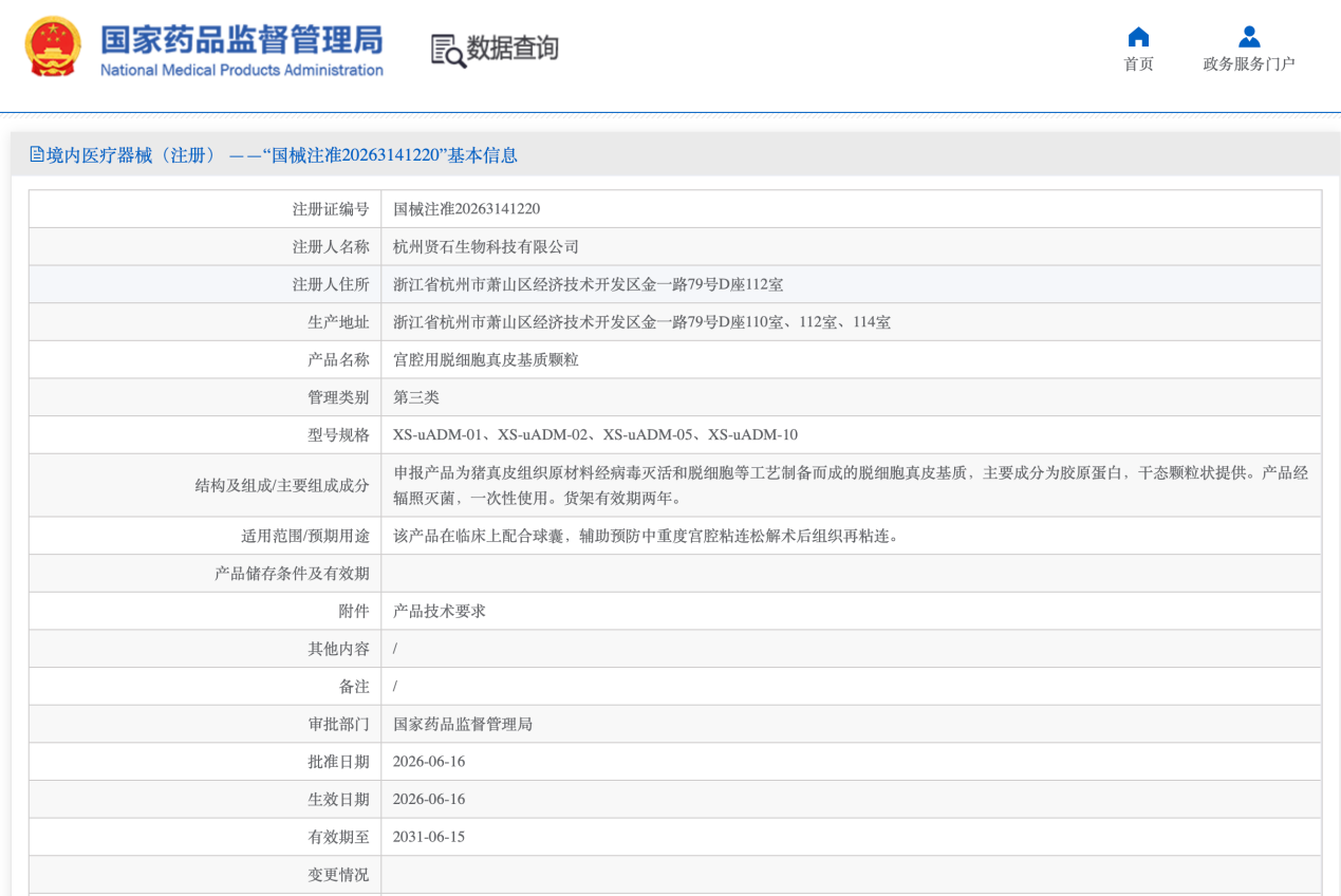 行业喜讯｜国内首款宫腔用脱细胞真皮基质颗粒获批上市！中洪博元助力临床前动物试验